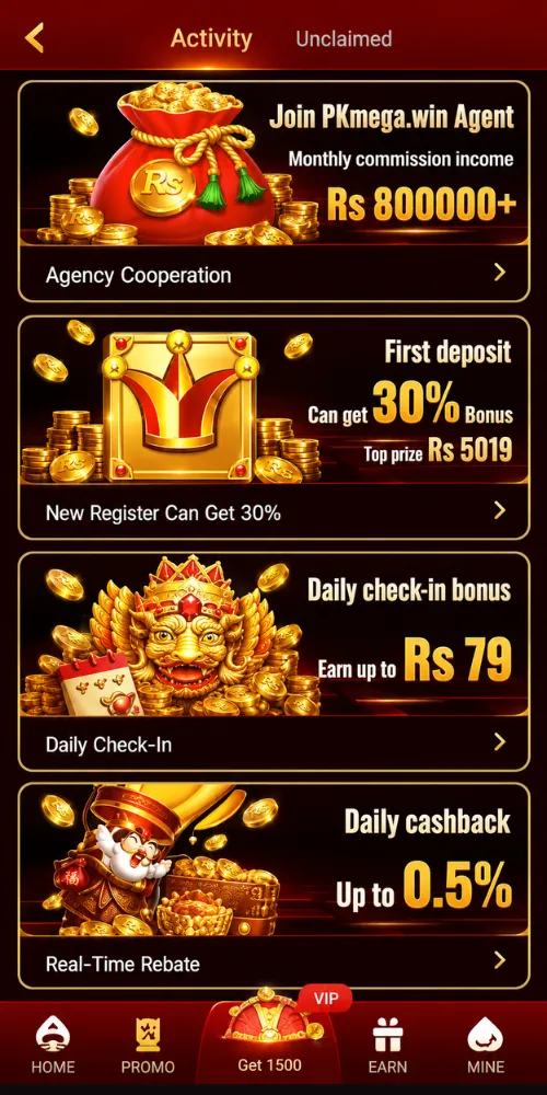 PAK Mega Game bonus